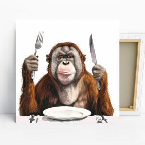 Orangutan Dinner Time Art