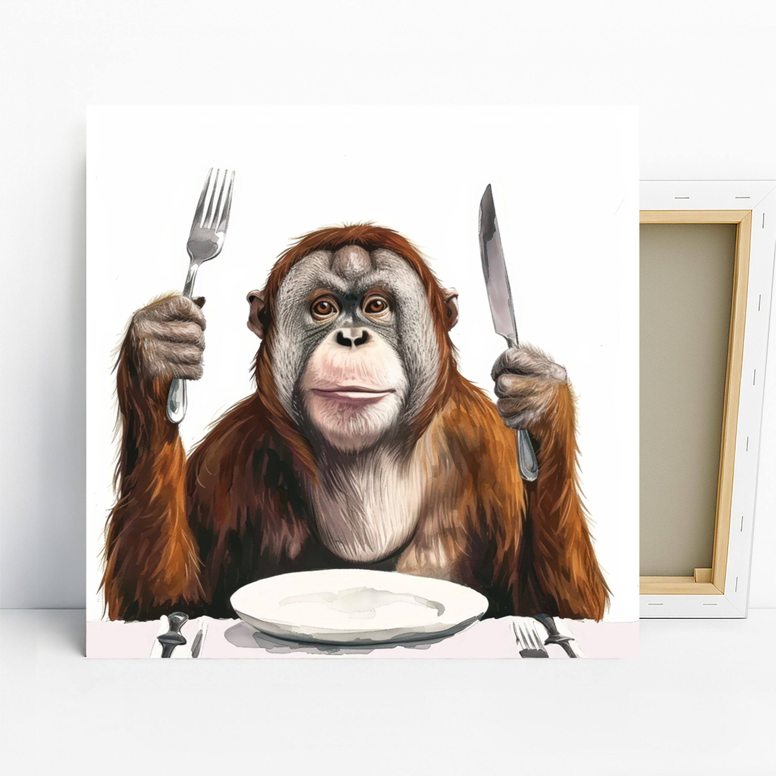 1.jpg Orangutan Dinner Time Art