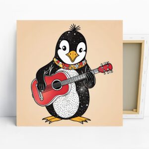 Penguin Rock On Art