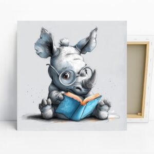 Rhino Reading Art