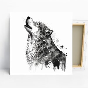 Wolf Art Canvas or Poster