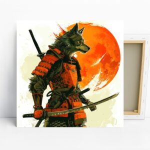 Wolf Samurai Art