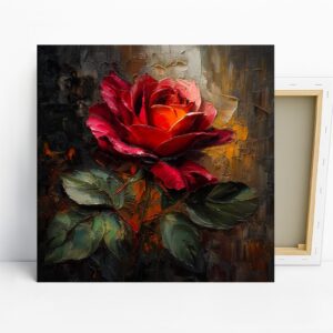 Red Rose Texture Art