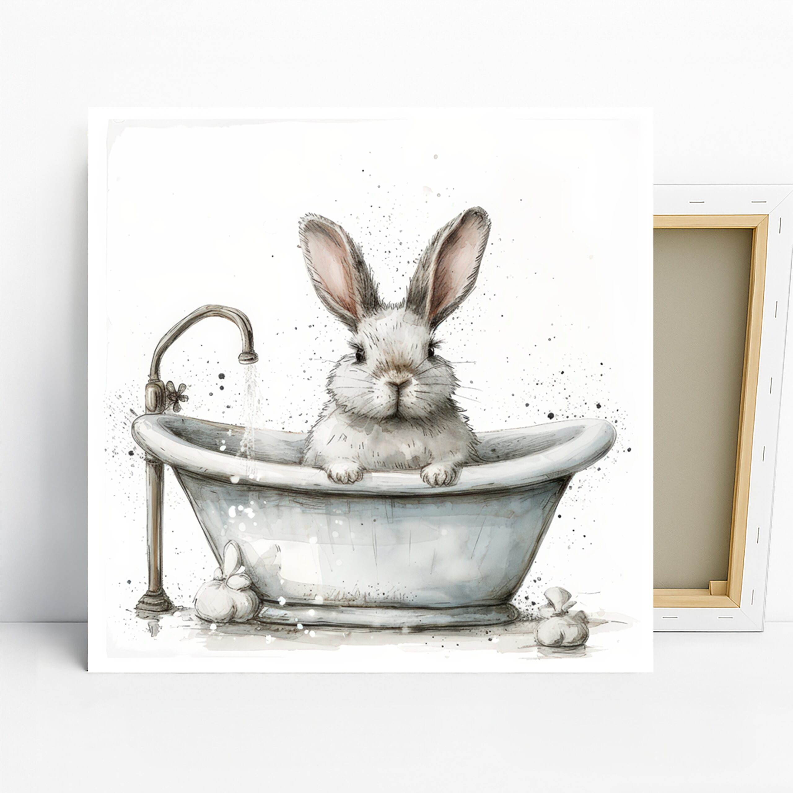 1.jpg Bunny Tub Time Art