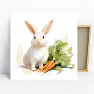 Bunny and Carrots Art