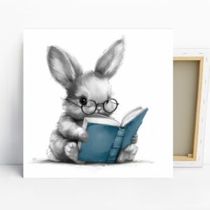 Bunny Reading Art