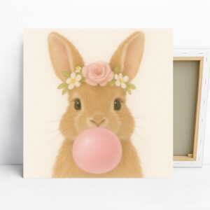 Bunny Bubble Gum Art