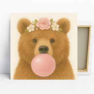 Bear Bubble Gum Art