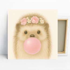 Hedgehog Bubble Gum Art
