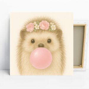Hedgehog Bubble Gum Art