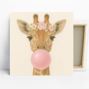 Giraffe Bubblegum Art