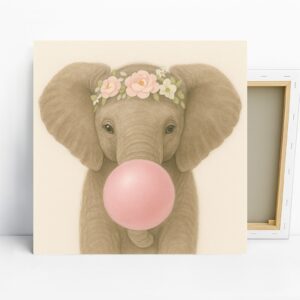 Elephant Bubble Gum Art