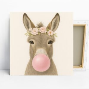 Donkey Bubble Gum Art