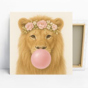 Lion Bubble Gum Art