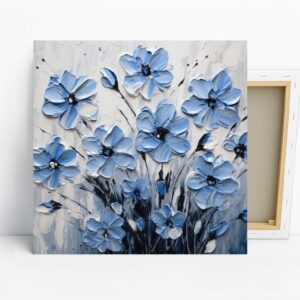 Blue Floral Art