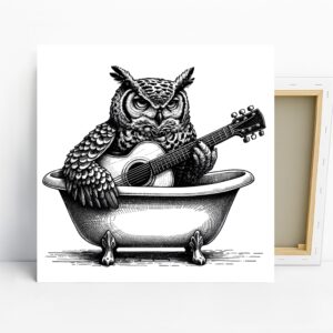 Owl Guitar Art