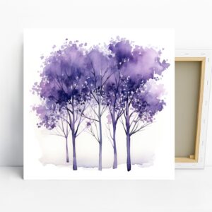 Purple Trees Art