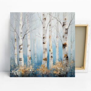 Birch Tree Forest Art