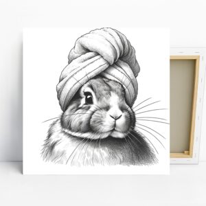 Bunny Towel Art