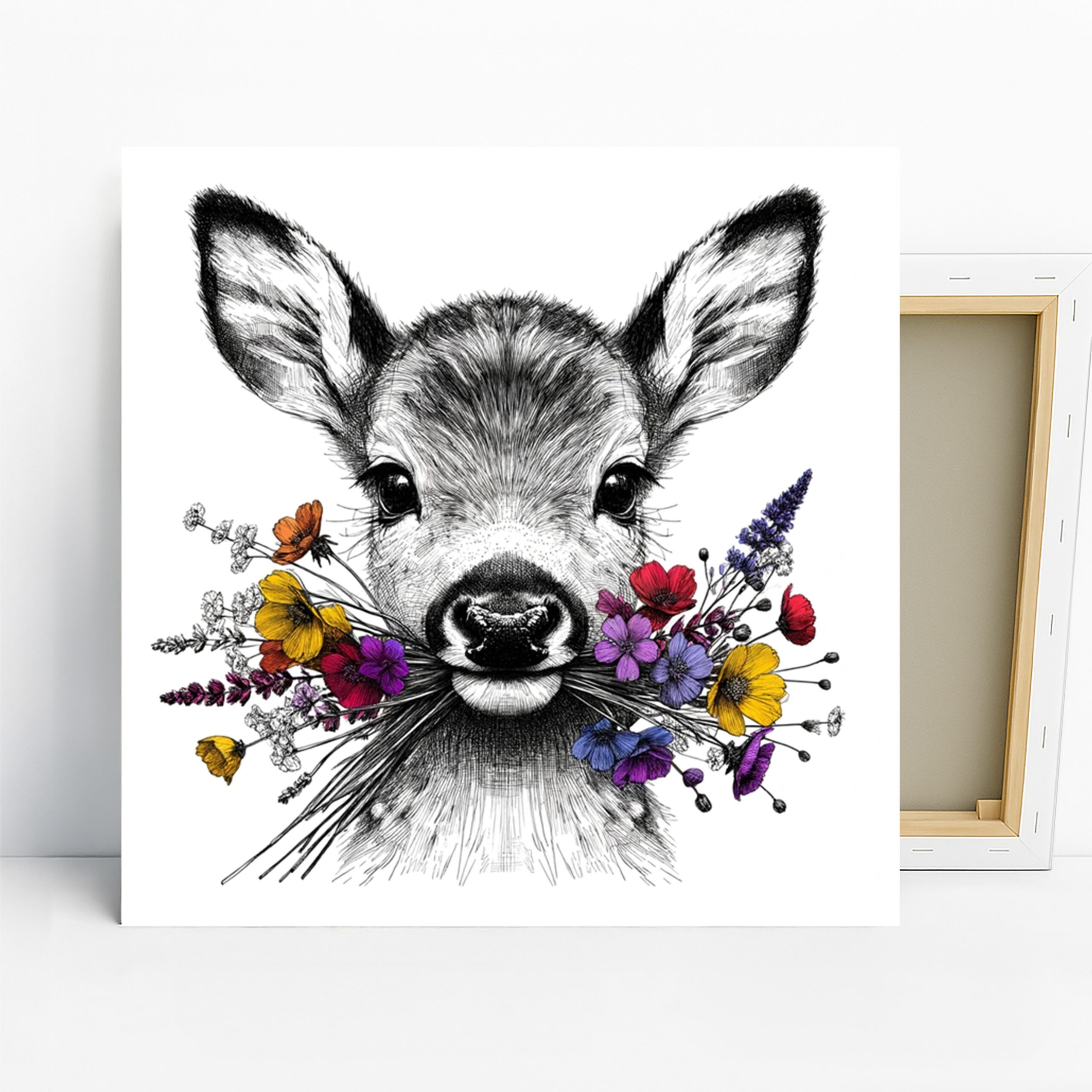 1.jpg Deer Flower Art