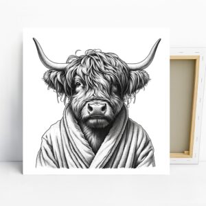 Highland Cow Art