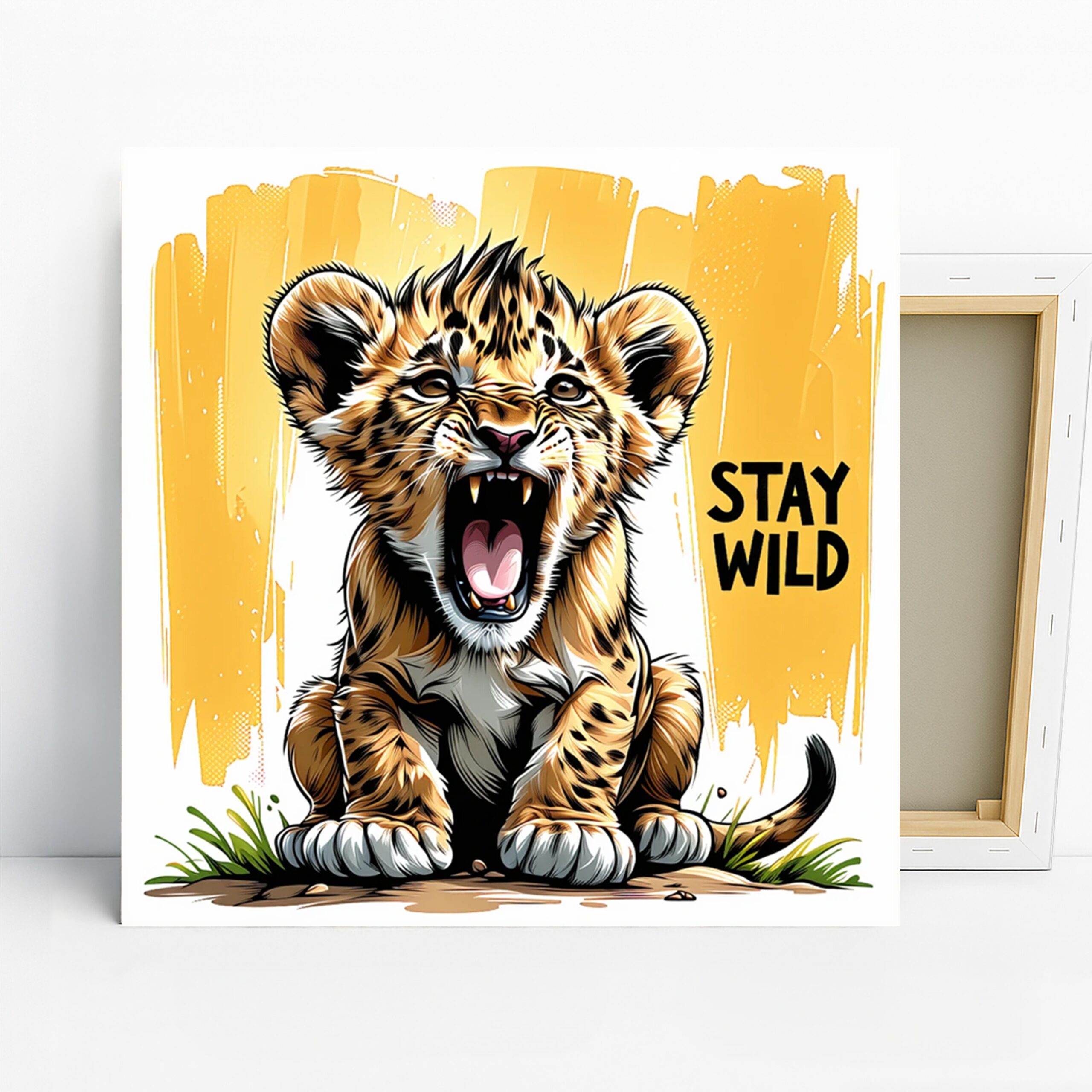 1.jpg Baby Lion Roar Art