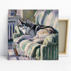Husky Relaxation Art