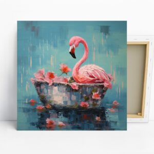 Flamingo Floral Art