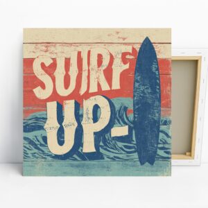 Surf's Up Retro Beach Art