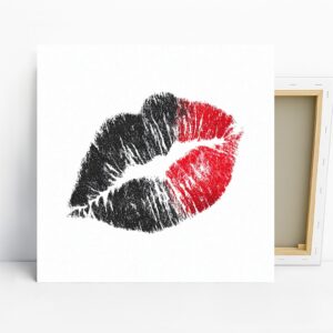 Fierce Lipstick Kiss Art
