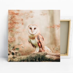 Barn Owl Autumn Art