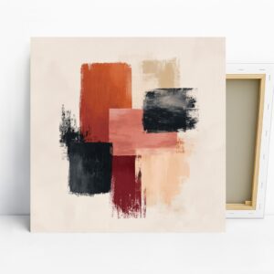 Geometric Brushstroke Art