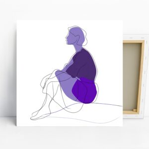 Purple Silhouette Art