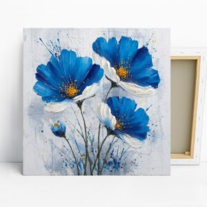 Blue Floral Art