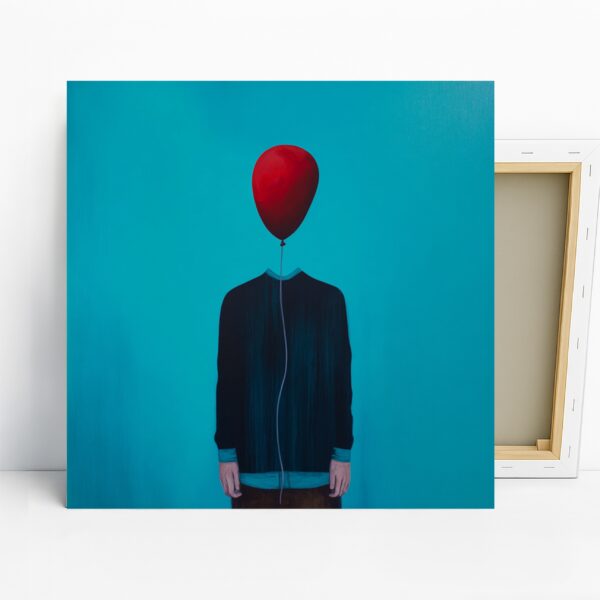 Balloon Head Silhouette Art
