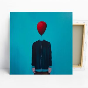 Balloon Head Silhouette Art
