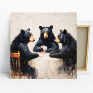 Bear Poker Night Art