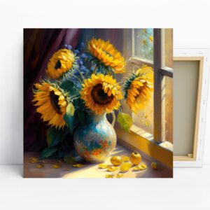Sunflower Bee Art
