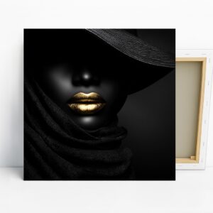 Golden Lips Art