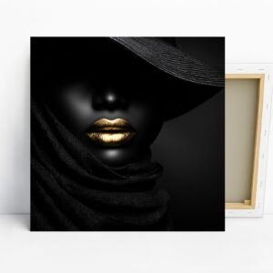 Golden Lips Art