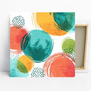 Vibrant Circles Abstract Art