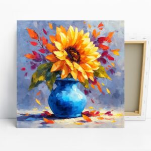 Sunflower Vase Art