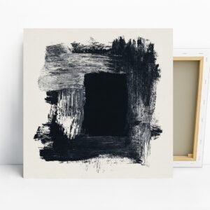 Monochrome Brushstroke Art