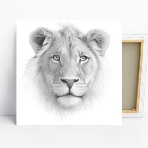 Lion Portrait Art