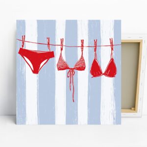 Red Bikini Art