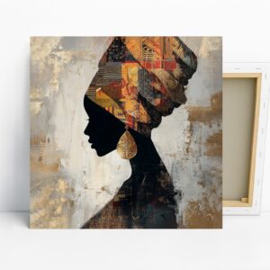 African Queen Silhouette Art