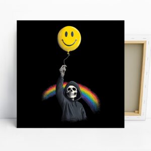 Grim Reaper Smiley Balloon Art