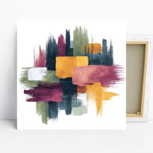 Color Block Brush Stroke Art