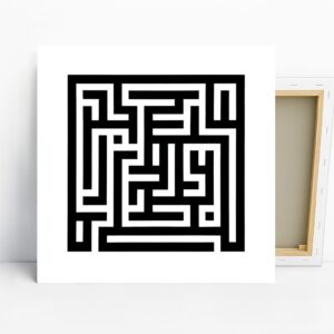 Geometric Maze Art