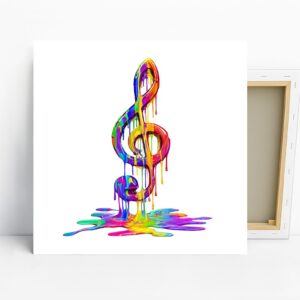Melting Music Note Art